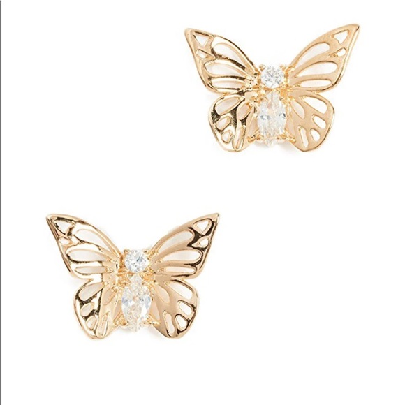 kate spade Jewelry - kate spade Sparkling Butterfly Earrings